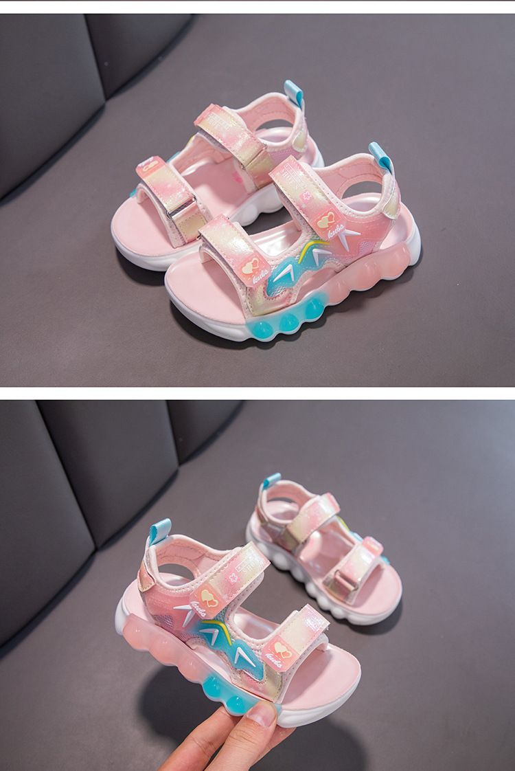 Sandali sportivi da ragazza per bambini 2024 estivi nuovi medi e grandi alla moda Scarpe da spiaggia antiscivolo per bambini_voghion.com