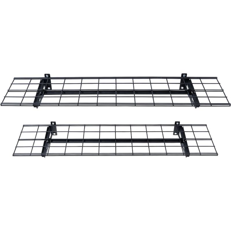 Garage Storage Shelving, 2 Pack, 4 X 1 Ft Heavy Duty Garage Shelves Wall Mounted, 400 Lbs Load Capacity(Total) Garage Storage Rack Floating Shelves_voghion.com