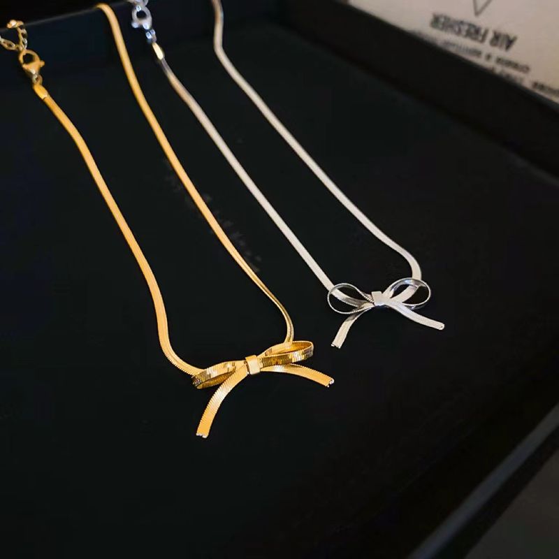 Arc simplu din oțel titan cu lanț individualizat din os de șarpe cu vânt rece, accesorii unice pentru colier nou pentru navetiști_voghion.com