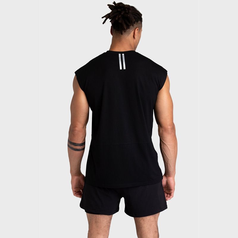 Neu Fitness Sport Weste Herren Sommer Casual Running Training Lose Plus Größe Baumwolle Rundhals Unterhemd_voghion.com