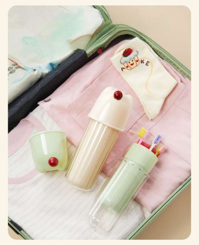 Three In One Travel Wash Home Brushing And Rinsing Portable Toothbrush Set, Cup, Jar, Dental Appliance Cup_voghion.com