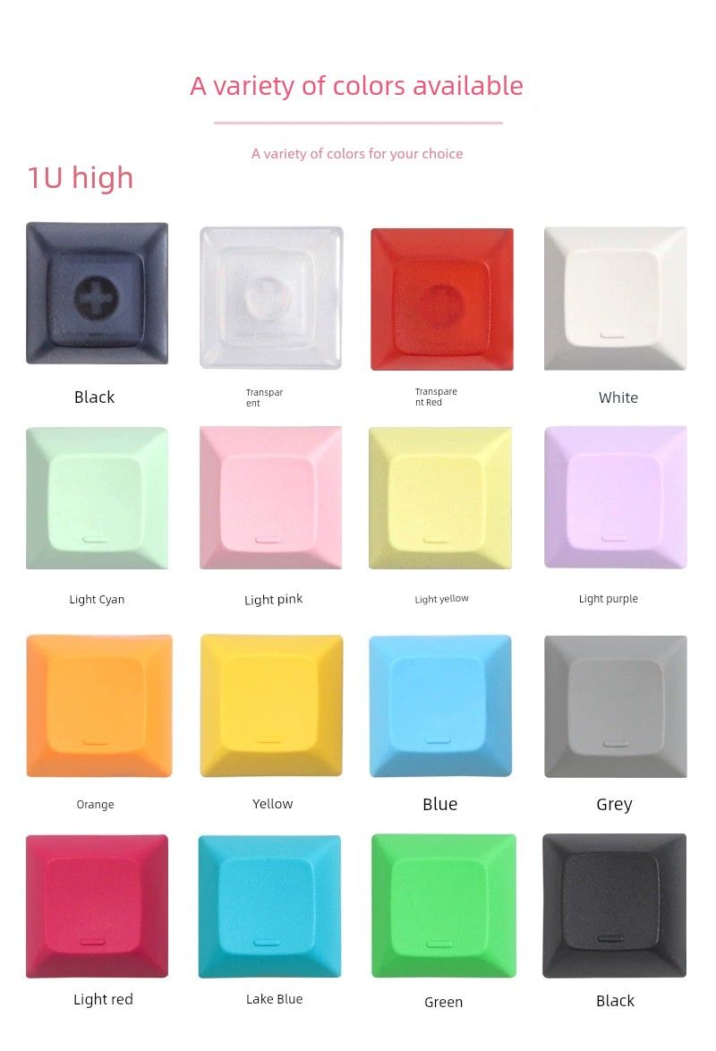 Keycaps Non-Engraved Short Ball Cap Color Nical Keyboard_voghion.com