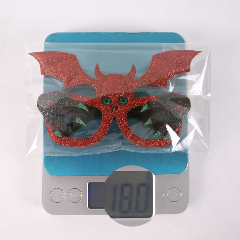 Accessori per foto a forma di zucca - Occhiali per costumi di Halloween per bambini con motivo a teschio di pipistrello_voghion.com