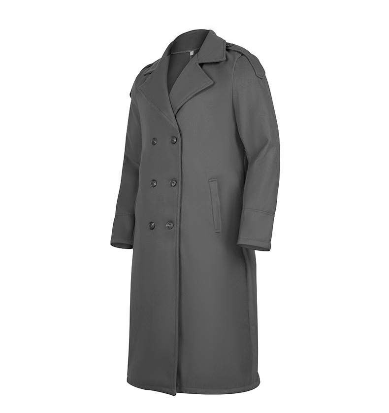 Men's long woolen coat extra long over the knee coat_voghion.com