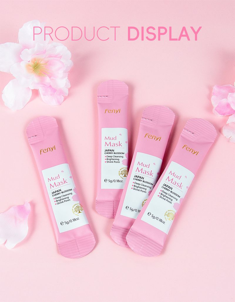 Treatments & Masks Sakura Mud Mask Box 5g*20 Hydrating Moisturizing Sleeping Mask Skin Care Products_voghion.com