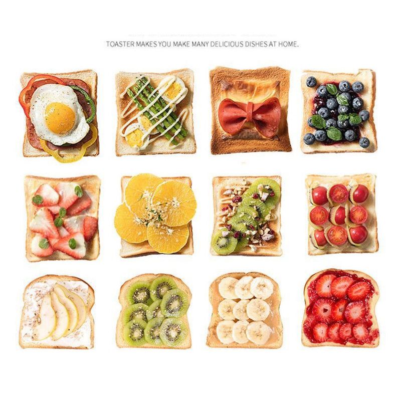 Internet celebrity household fully automatic four in one toaster, stainless steel with grill, breakfast machine,_voghion.com