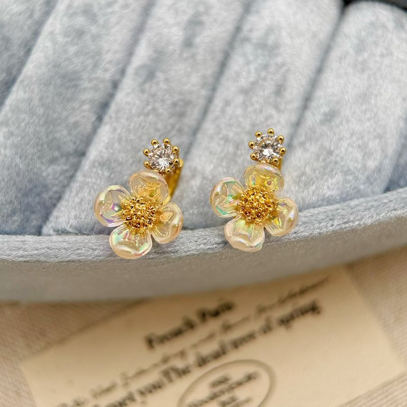 Eleganti e sofisticati fiori trasparenti per le donne nel 2025, nuovi orecchini a forma di camelia, orecchini leggeri, lussuosi e versatili_voghion.com