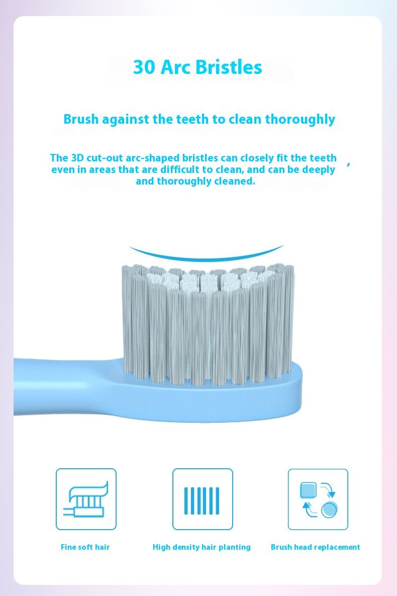 Electric Toothbrush With Sonic Waves For Children/students/couples_voghion.com