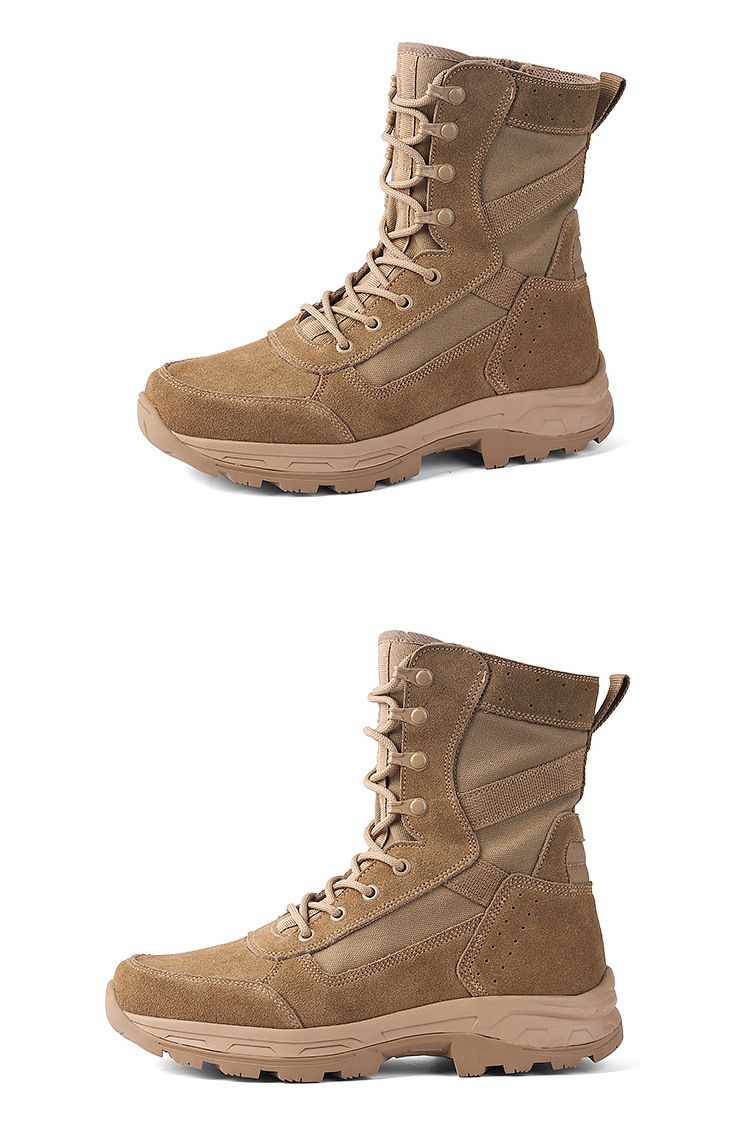 2024 New Combat Herren Ultraleichte Wüsten-Taktikstiefel für den Außenbereich, wasserdichte Trainingsschuhe mit Kopfschicht_voghion.com