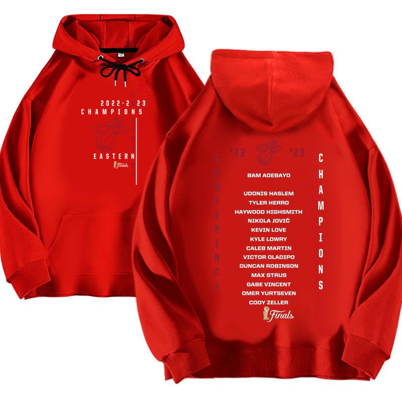 Basketball Heat Legendärer Langarm-Kapuzenpullover mit Samt, Unisex-Bedruckte, lockere Herbst-/Wintermode_voghion.com
