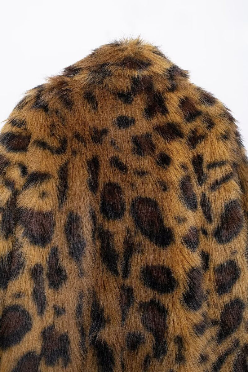 Abbigliamento donna 2024 autunno e inverno nuova moda di strada giacca modello animale cappotto di peluche_voghion.com