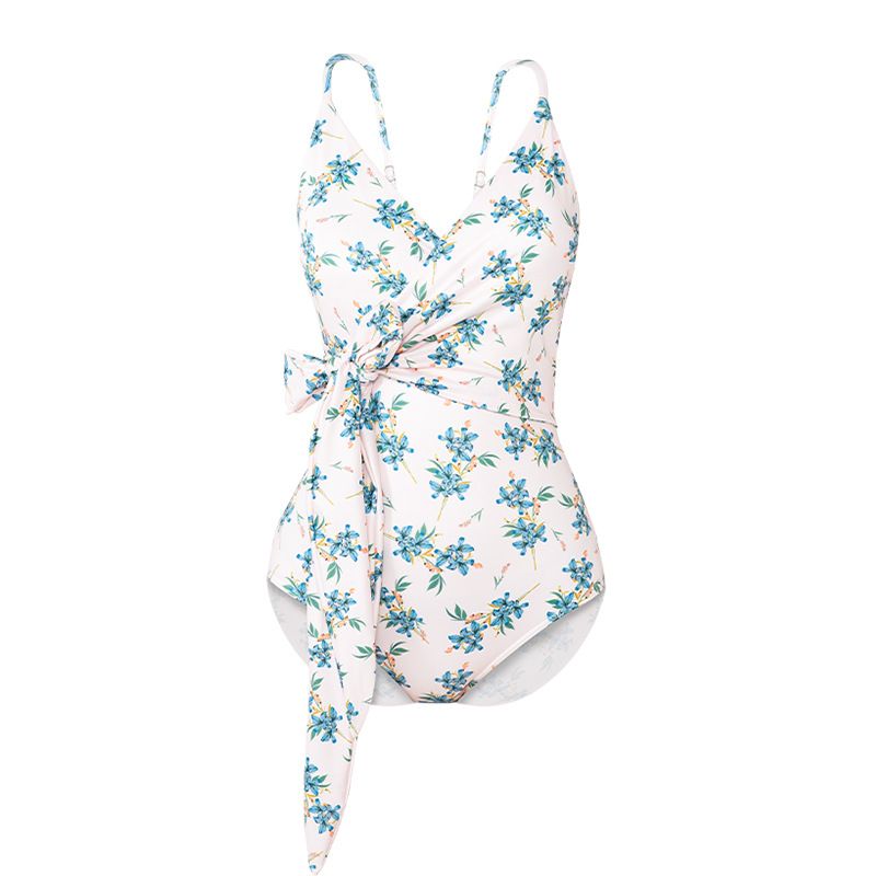 Momasong New Women's One-Piece Swimsuit Fashionable Strap Ins Waist Slimming Vacation Swimwear_voghion.com