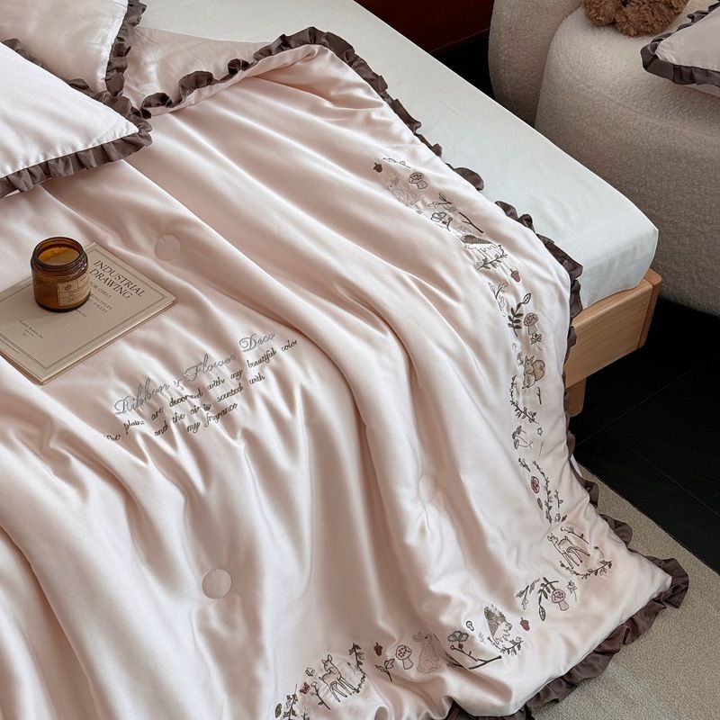 Couette d'hiver 2025, nouvelle série printemps et automne du Magicien d'Oz, couette rétro française en fibre de soja, couette double lavable en machine_voghion.com