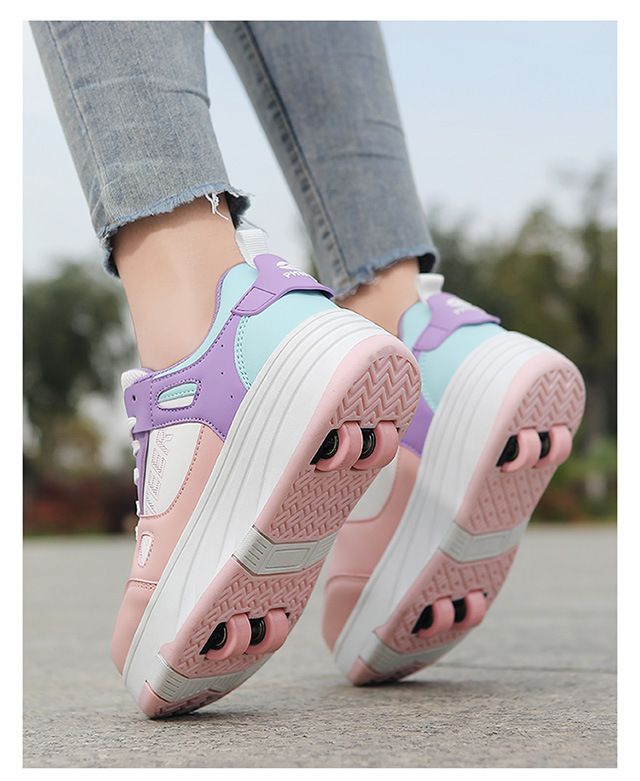 Wrotki, Wrotki, Czterokołowe Zdeformowane Buty, Buty Na Kółkach Dla Dzieci I Nastolatków, Wrotki, Wrotki Dwurzędowe_voghion.com