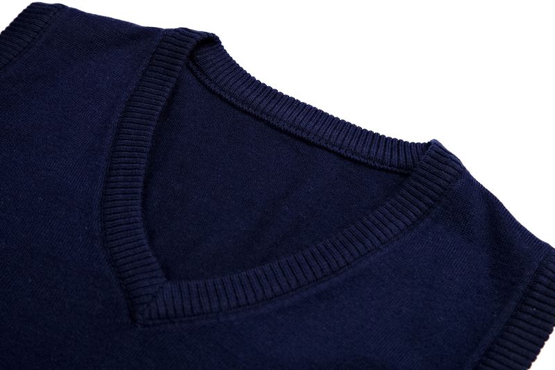 Herren Wollweste Lässig Einfarbig V-Ausschnitt Ärmellos Strickpullover Pullover Vier Jahreszeiten Weste Hemd Herren_voghion.com