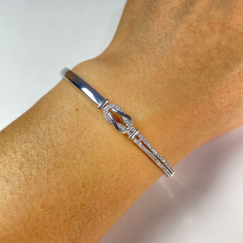 Bracciale da donna con simbolo dell'infinito, otto caratteri, zircone annodato, semplice, intarsiato con diamanti e cielo stellato, gioielli alla moda per le mani._voghion.com