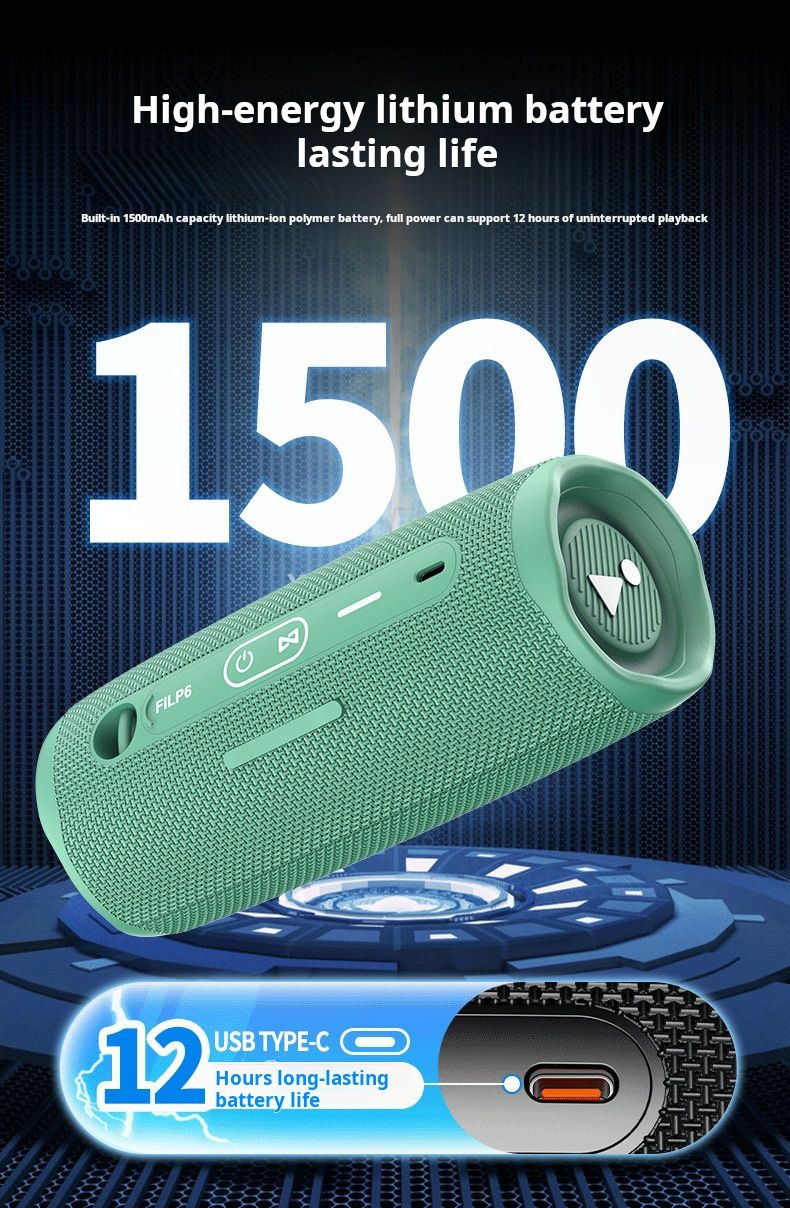 Flip6 Outdoor Waterproof Can Tf Card Slot Wireless Mini Portable Party Subwoofer Bluetooth Speaker_voghion.com