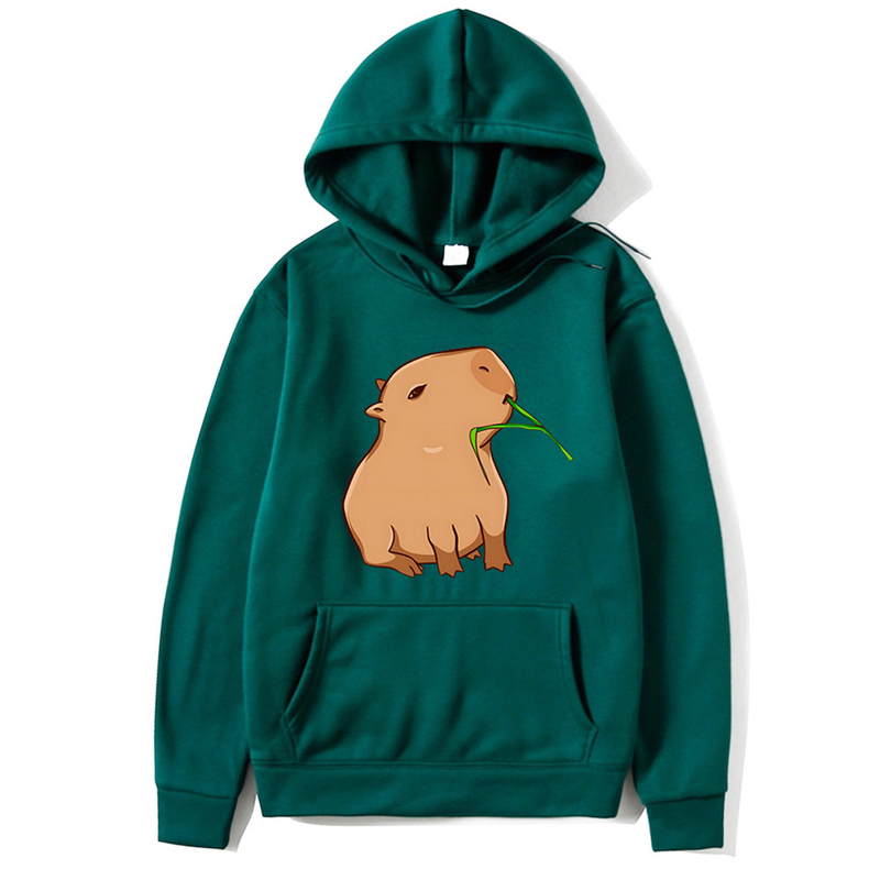 Pull Cartoon Print China-Chic Automne Couple Pull à Capuche Décontracté Lâche_voghion.com