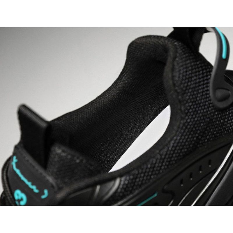 Chaussures de sport à coussin d'air pour hommes, basses à lacets, noires, Mamba, en maille, semelle épaisse, pour papa, nouvelle collection 2024_voghion.com