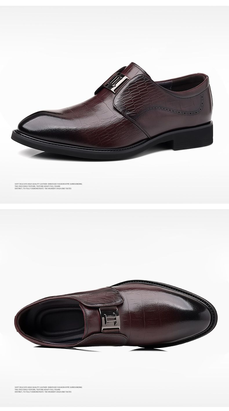 Herren Business-Kleid Schuhe Leder Britische Freizeitschuhe Herren spitze Rindsleder Schuhe Hochzeitsschuhe_voghion.com
