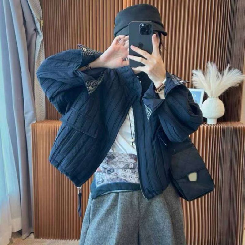 ragazza Vendita diretta in fabbrica Cappotto da donna sottile, Articolo di tendenza autunno 2025, Giacca in cotone bianco super bella per donna_voghion.com