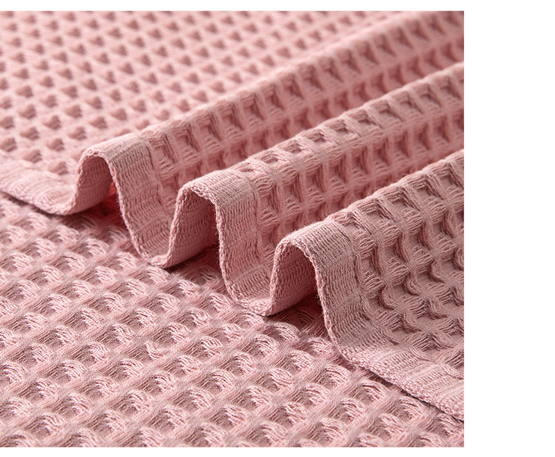Waffle Weave Cotton Bath Towel - Large 70x140cm Ultra Soft & Highly Absorbent (Honeycomb Texture Quick-Dry Luxury Hotel Grade)_voghion.com