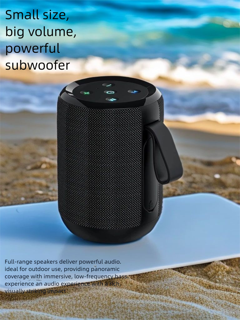 Altoparlante Bluetooth portatile wireless per esterni, alta qualità del suono, volume elevato, super bassi, subwoofer_voghion.com