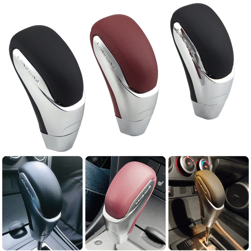 Knob Leather Gear Shift Head for Mazda 3 2006 2007 2008 2010 2011 2012 year Lever Shifter Stick Car Accessories_voghion.com