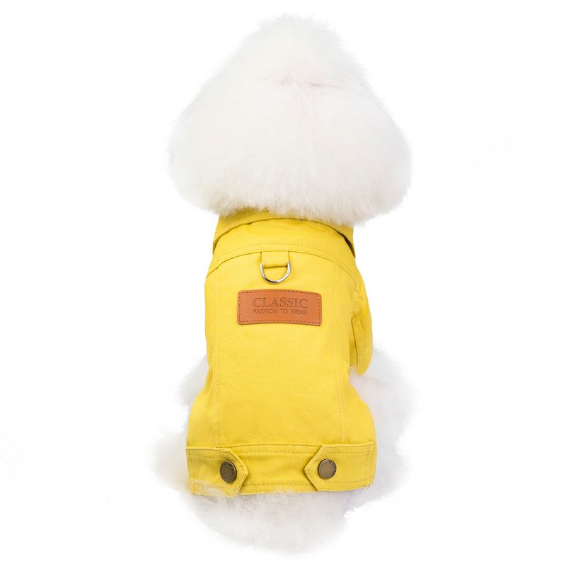 Haustier Herbst und Winter neue Teddy Hund Haustier Kleidung, Anzug, 19 farbige Denim Kleidung_voghion.com
