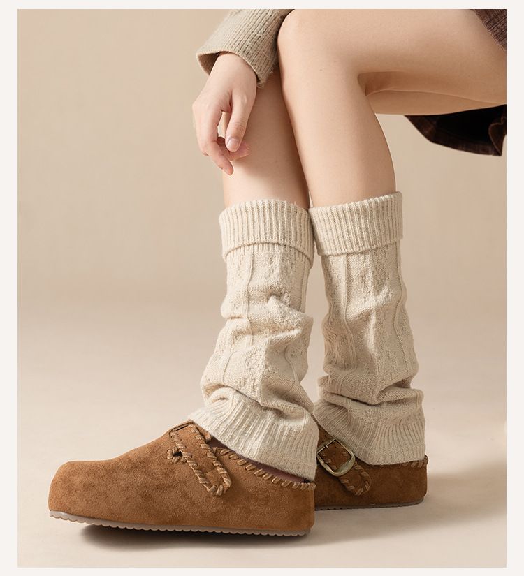 Calcetines de terciopelo ártico para mujer, ideales para otoño e invierno. Calcetines gruesos y cálidos de felpa, estilo retro Y2K, con mangas elásticas hasta la pantorrilla._voghion.com