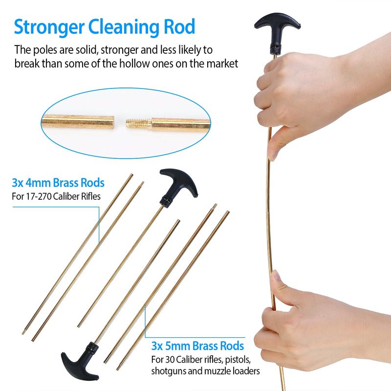 Universal Gun Cleaning Kit Gun Cleaning Brushes Mops Muff Guard _voghion.com