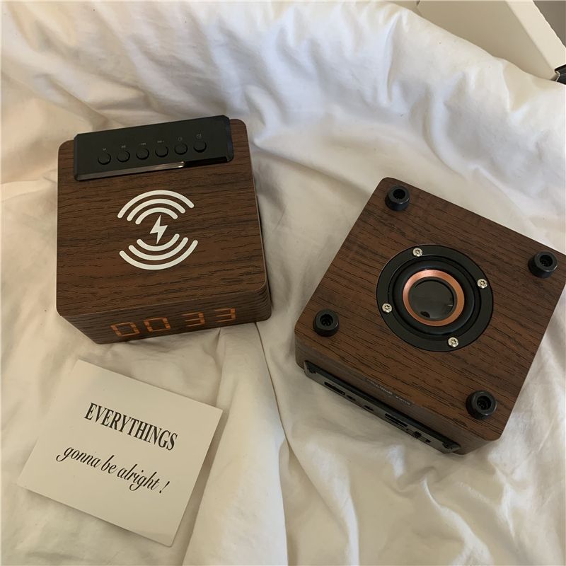 Wireless Multi-Functional High-End Ins Wooden Bluetooth Audio_voghion.com