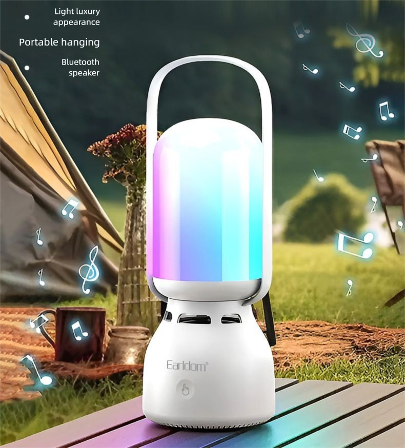 Yeni Açık Hava Bluetooth Renkli Hoparlör Atmosfer Kamp Çadırı Lambası Acil Durum Aydınlatması_voghion.com