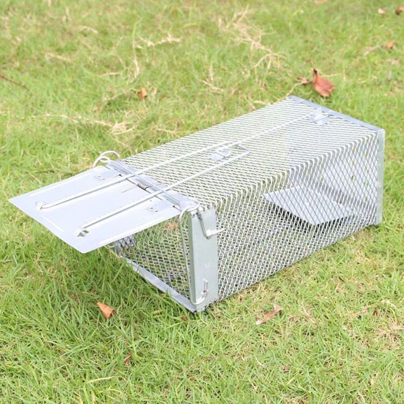 Reusable Mouse Trap Cage Metal Mice Rodent Rats Catcher Pest Control Products Garden Outdoor Household Gadgets_voghion.com
