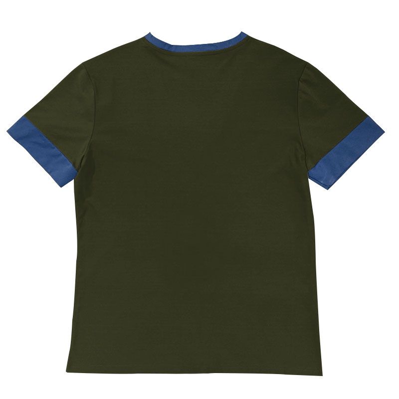 Instagram 2024 Saldi Estivi Maglietta Casual da Uomo a Maniche Corte con Scollo a V e Grandi Righe_voghion.com