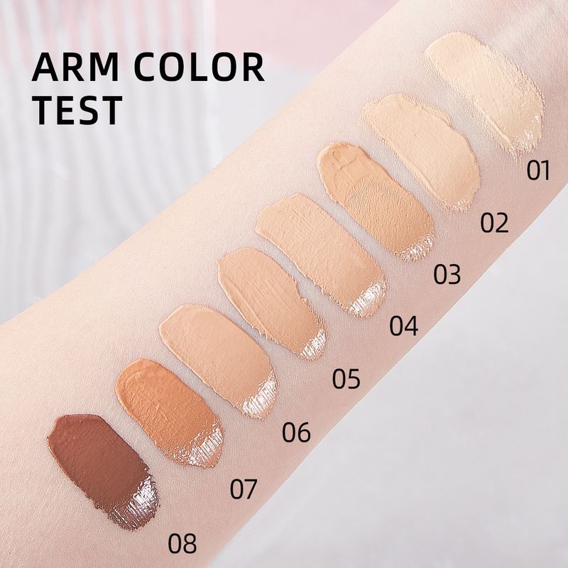 Fond de teint visage New Press Foundation Anti-cernes waterproof et anti-transpiration Anti-cernes Soft Focus Anti-sébum Longue tenue_voghion.com