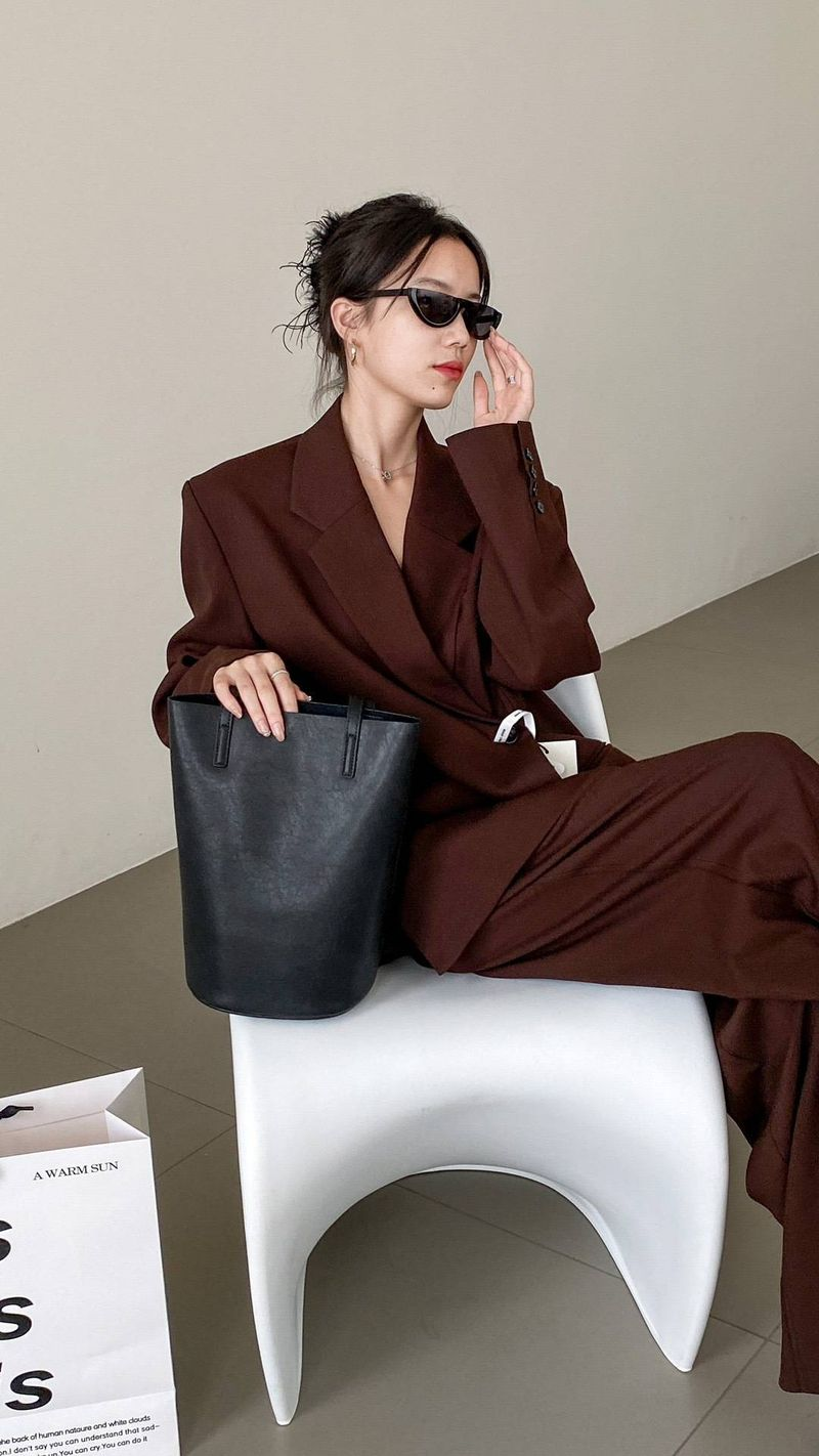 Handtasche One-Shoulder Unterarm Damen Tasche pflanzlich gegerbtes Leder Nischendesign Pendlertasche_voghion.com