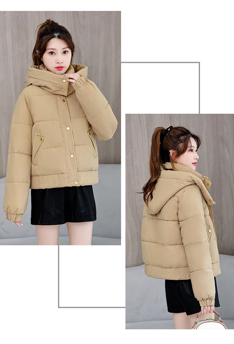 Kurze Pufferjacke für zierliche Figuren – voluminöse Steppjacke mit strukturiertem Reverskragen (5 urbane Neutraltöne, erweiterte Größenauswahl)_voghion.com