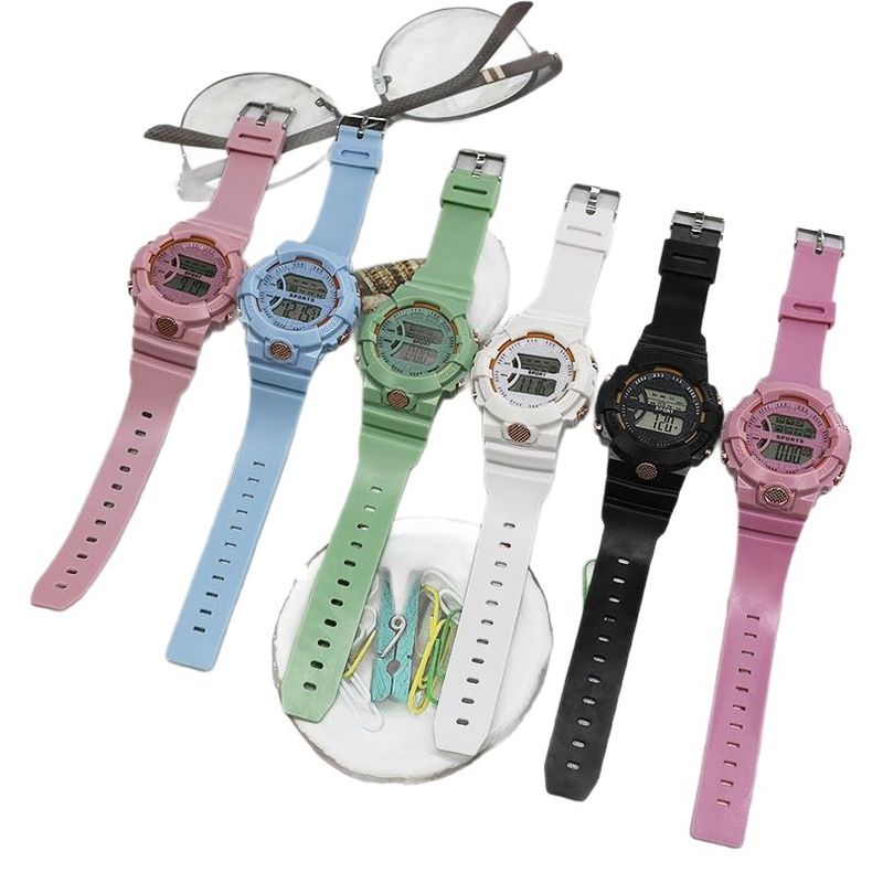 Einfache wasserdichte Studentenparty leuchtende Outdoor-Multifunktions-Elektronikuhr_voghion.com