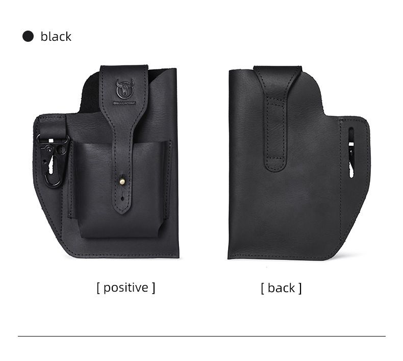 Captain Niu Lederwaren Retro Gürteltasche Herren Echtleder Multifunktions-Handytasche Erste Schicht Rindsleder Gürtel Gürteltasche_voghion.com