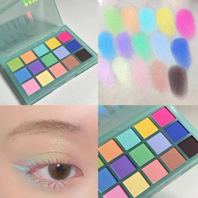 Macaron Lidschatten-Palette gleichen Stil bunte Multi-Color 18 Farben Bühne Pink Serie Make-up_voghion.com