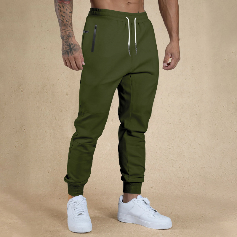 2023 Men's Drawstring Casual New Sports Pants Versatile Breathable Men_voghion.com
