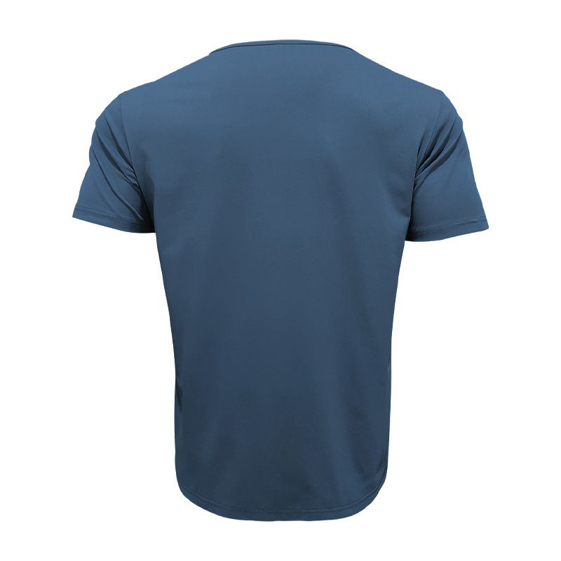 Herren-T-Shirt mit V-Ausschnitt und Tasche – Leichtes Polyester-Mischgewebe mit knitterfreier Oberfläche (S-XXXL) – Lässiges T-Shirt mit schmaler Passform für Komfort im Alltag_voghion.com