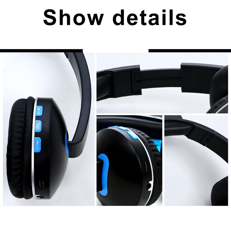 Foldable Cute Cartoon Cat Ear Shape Wireless Headphone Stereo Sport Headset_voghion.com