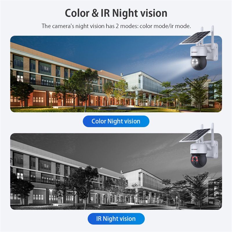 Solar Camera 4MP Wireless WiFi Surveillance Camera 2K Outdoor 4G Solar Surveillance_voghion.com