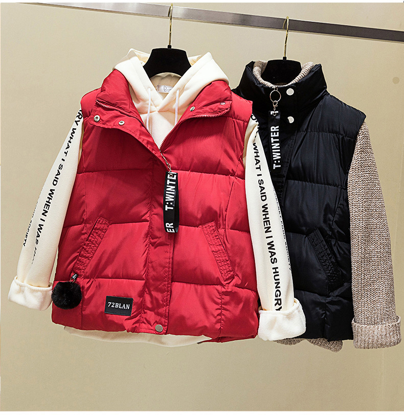 Abbigliamento Donna Moda Donna autunno e inverno gilet imbottito in cotone gilet pane cappotto cappotto_voghion.com