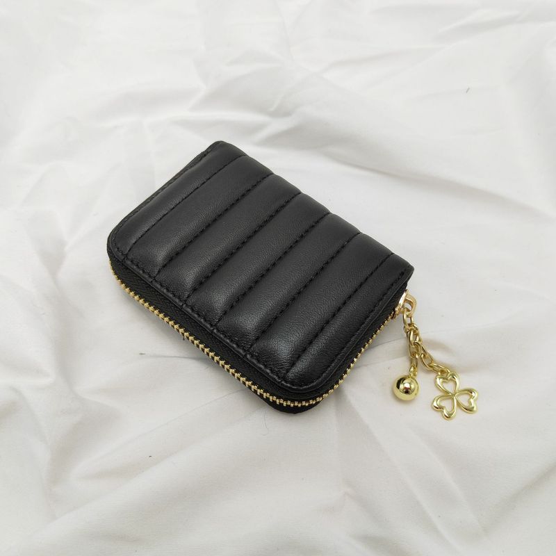 Portafoglio corto da donna in vera pelle, grande capacità, con cerniera, alla moda, 2025_voghion.com