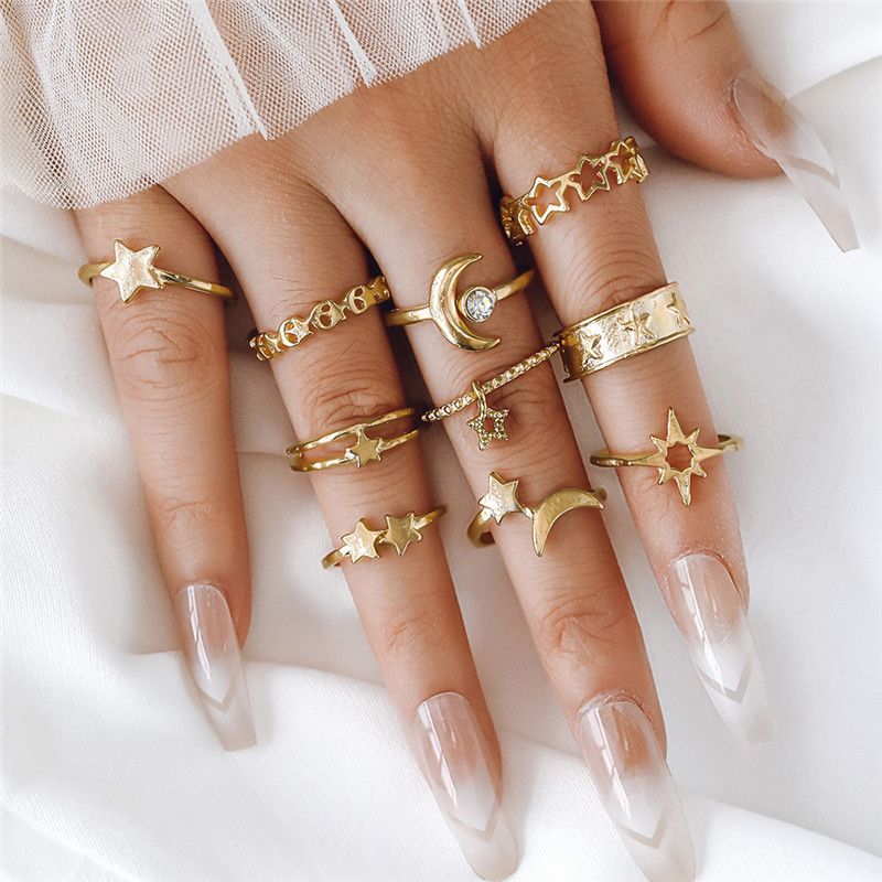 Retro Punk Animal Devil's Eye Heart Shape Alloy Plating Hollow Out Inlay Artificial Gemstones Artificial Diamond Opal Gold Plated Silver Plated Women's Open Ring Rings_voghion.com