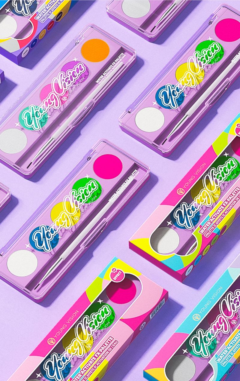 Make-up-Sets Fluoreszierende UV-Gesichtsbemalungspalette Wasserlösliche menschliche Gesichtsbemalungscreme Bühnen-Auftritts-Make-up-Palette_voghion.com