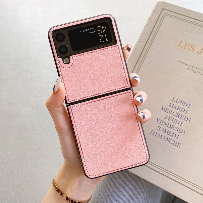 Mobiltelefonfodral Passar till Huawei p50 Pocket mobiltelefonfodral vikbart skärmskyddande fodral Samsung Zfold 3 vikbart läderskyddande fodral_voghion.com
